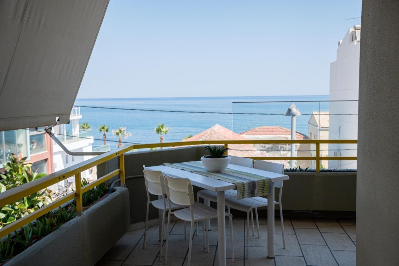 Eftihia Apartments By The Sea Rethymno  Bagian luar foto